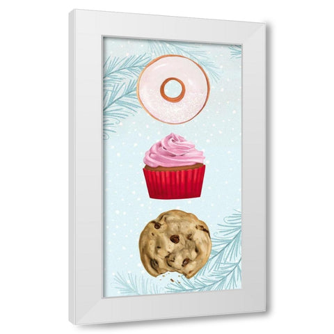 Sweet Holidays Collection B White Modern Wood Framed Art Print by Borges, Victoria