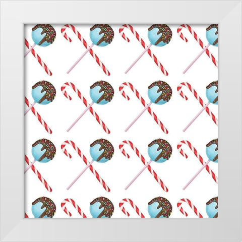 Sweet Holidays Collection G White Modern Wood Framed Art Print by Borges, Victoria