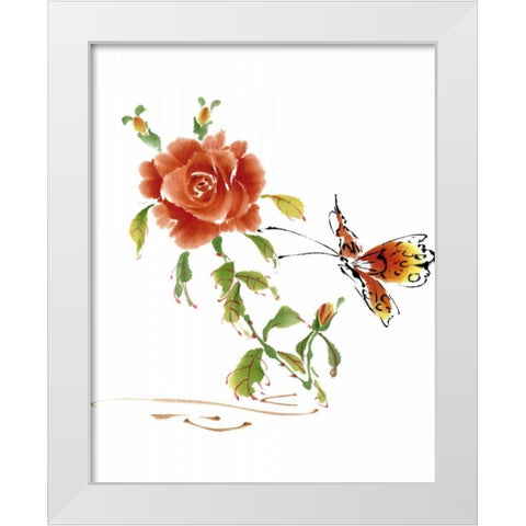 Summer Rapture III White Modern Wood Framed Art Print by Parker, Nan Rae