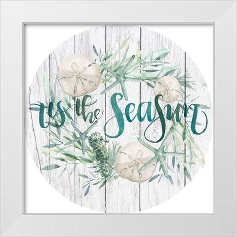 Tis the Seasun Collection C White Modern Wood Framed Art Print by Parker, Jennifer Paxton