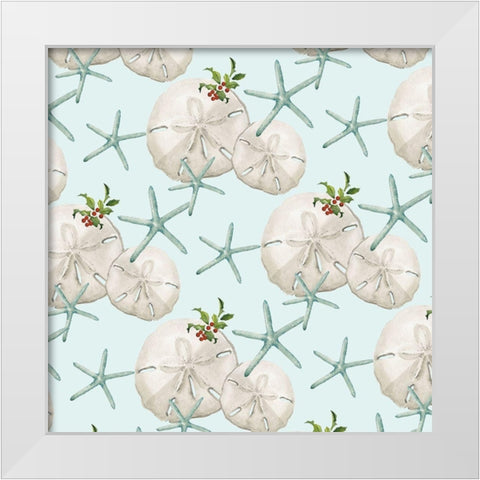 Tis the Seasun Collection F White Modern Wood Framed Art Print by Parker, Jennifer Paxton