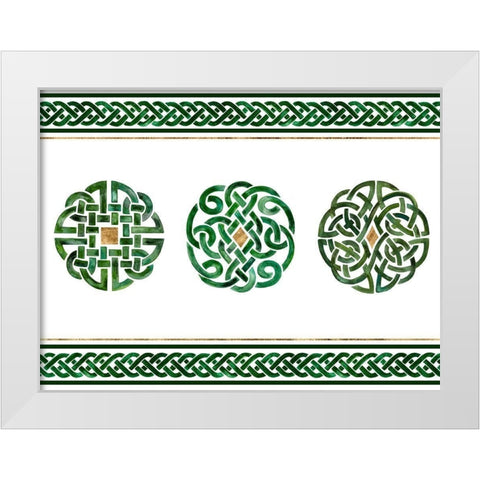 Celtic Knot Collection A White Modern Wood Framed Art Print by Borges, Victoria