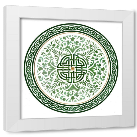 Celtic Knot Collection C White Modern Wood Framed Art Print by Borges, Victoria