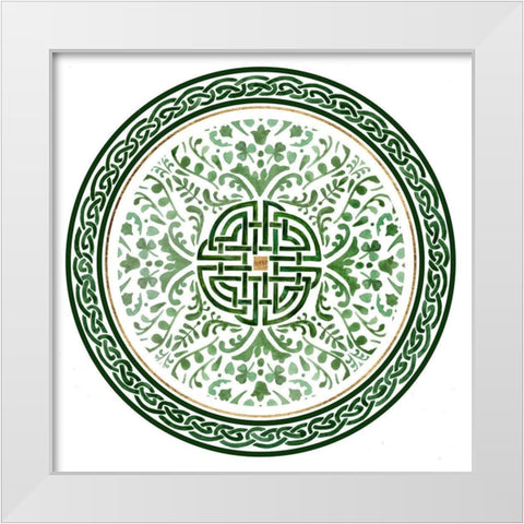 Celtic Knot Collection C White Modern Wood Framed Art Print by Borges, Victoria