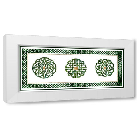 Celtic Knot Collection D White Modern Wood Framed Art Print by Borges, Victoria