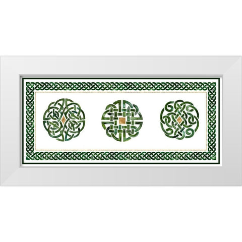 Celtic Knot Collection D White Modern Wood Framed Art Print by Borges, Victoria