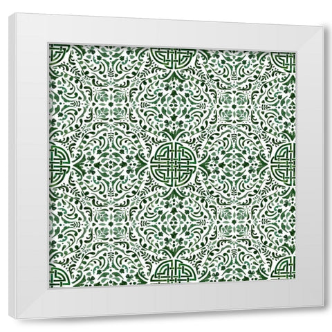 Celtic Knot Collection F White Modern Wood Framed Art Print by Borges, Victoria