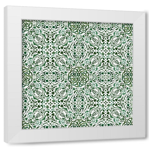 Celtic Knot Collection H White Modern Wood Framed Art Print by Borges, Victoria