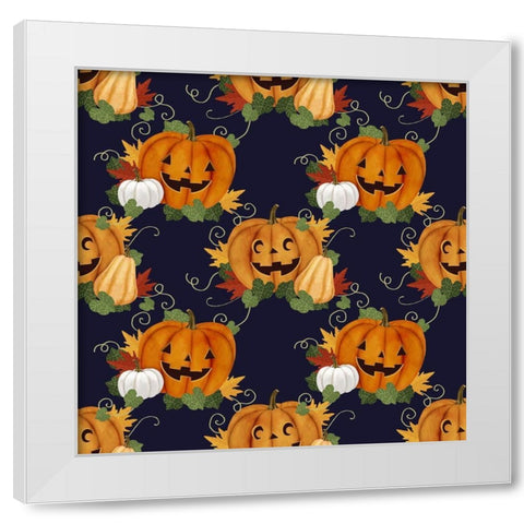 Halloween Pets Collection H White Modern Wood Framed Art Print by Borges, Victoria
