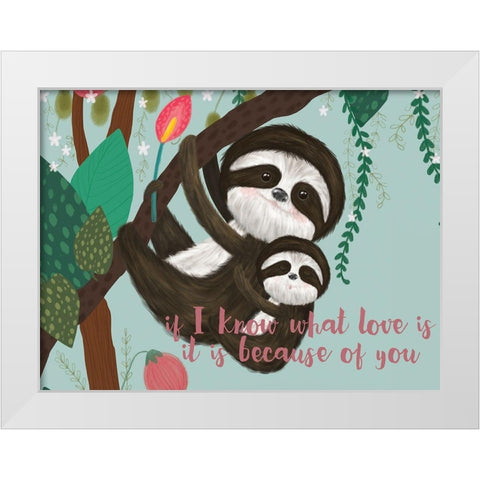 Mothers Love Collection A White Modern Wood Framed Art Print by Hernandez, Larisa