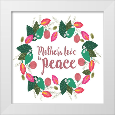 Mothers Love Collection C White Modern Wood Framed Art Print by Hernandez, Larisa