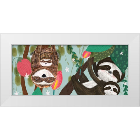 Mothers Love Collection D White Modern Wood Framed Art Print by Hernandez, Larisa