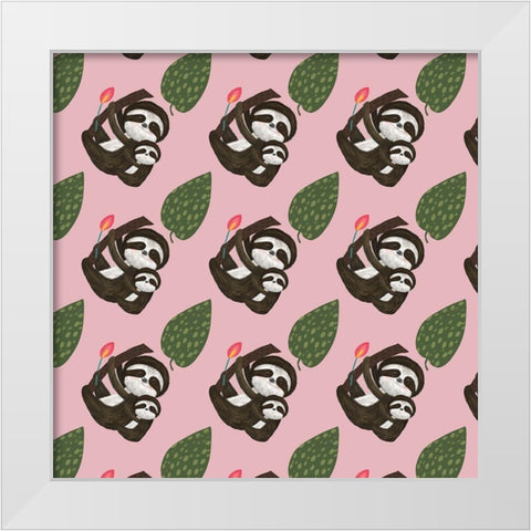 Mothers Love Collection G White Modern Wood Framed Art Print by Hernandez, Larisa