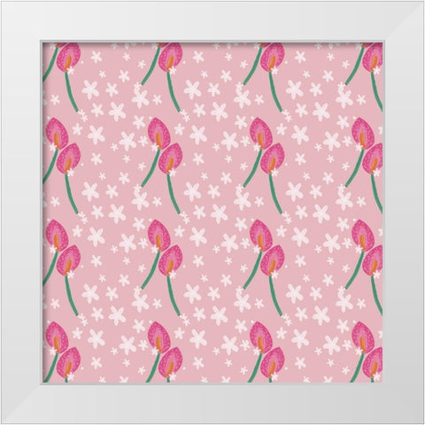 Mothers Love Collection I White Modern Wood Framed Art Print by Hernandez, Larisa