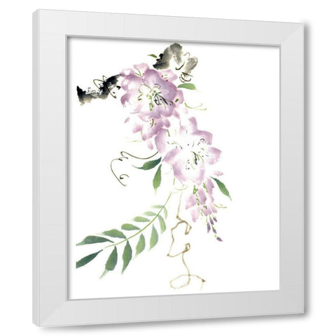 Circle of Love White Modern Wood Framed Art Print by Parker, Nan Rae