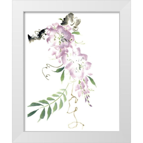 Circle of Love White Modern Wood Framed Art Print by Parker, Nan Rae