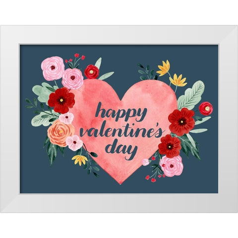 Sweet Hearts Collection A White Modern Wood Framed Art Print by Popp, Grace