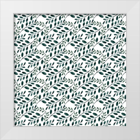 Sweet Hearts Collection H White Modern Wood Framed Art Print by Popp, Grace