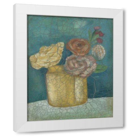 Flower Market I White Modern Wood Framed Art Print by Zarris, Chariklia