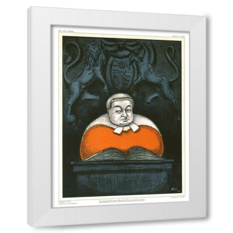 The Law Journal II White Modern Wood Framed Art Print by Kapp