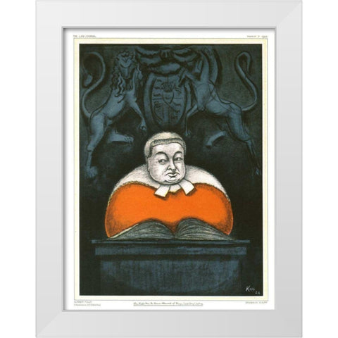 The Law Journal II White Modern Wood Framed Art Print by Kapp