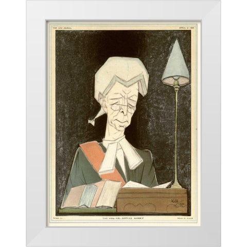The Law Journal III White Modern Wood Framed Art Print by Kapp