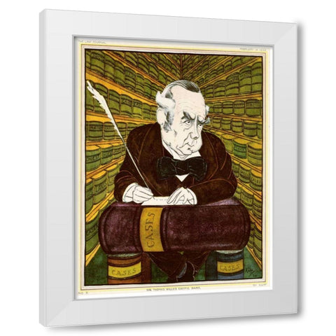 The Law Journal V White Modern Wood Framed Art Print by Kapp