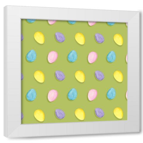 Easter Cats Collection F White Modern Wood Framed Art Print by Popp, Grace