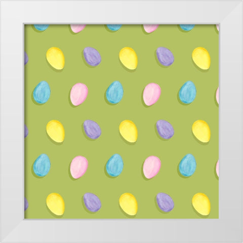 Easter Cats Collection F White Modern Wood Framed Art Print by Popp, Grace