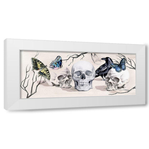 Nevermore Collection D White Modern Wood Framed Art Print by Parker, Jennifer Paxton