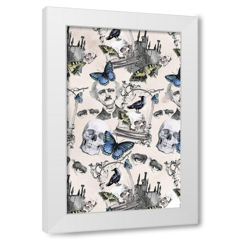 Nevermore Collection E White Modern Wood Framed Art Print by Parker, Jennifer Paxton