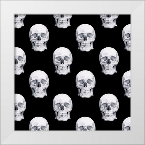 Nevermore Collection G White Modern Wood Framed Art Print by Parker, Jennifer Paxton