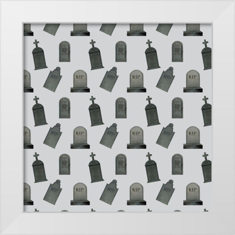 Spooky Night Collection F White Modern Wood Framed Art Print by Popp, Grace