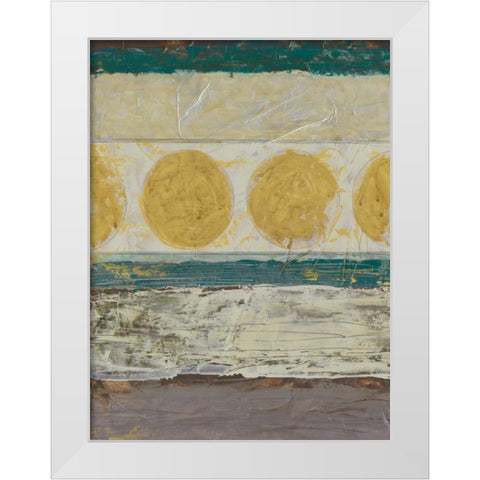 Circular Momentum I White Modern Wood Framed Art Print by Vess, June Erica