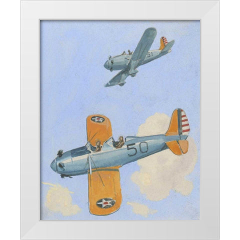 Army Trainer II White Modern Wood Framed Art Print by Unknown