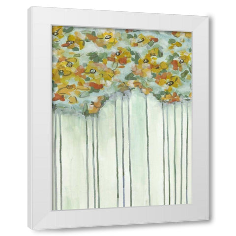 Lisas Garden I White Modern Wood Framed Art Print by McMullen, Charles