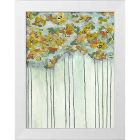 Lisas Garden I White Modern Wood Framed Art Print by McMullen, Charles