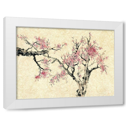 Springtime White Modern Wood Framed Art Print by Rae, Nan