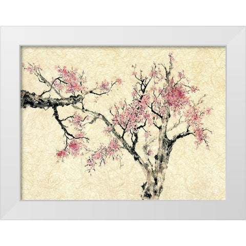 Springtime White Modern Wood Framed Art Print by Rae, Nan