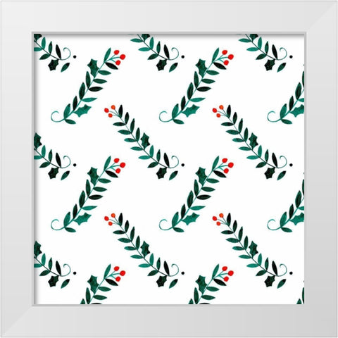 Folk Snowman Forest Collection F White Modern Wood Framed Art Print by Parker, Jennifer Paxton