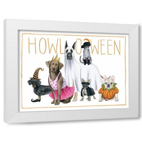 Howloween Collection A White Modern Wood Framed Art Print by Popp, Grace