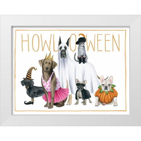 Howloween Collection A White Modern Wood Framed Art Print by Popp, Grace