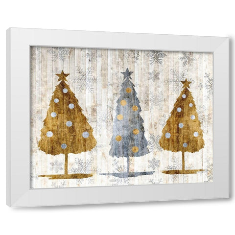 Sophisticated Christmas Collection A White Modern Wood Framed Art Print by Popp, Grace