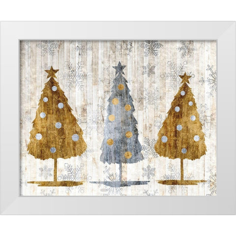 Sophisticated Christmas Collection A White Modern Wood Framed Art Print by Popp, Grace