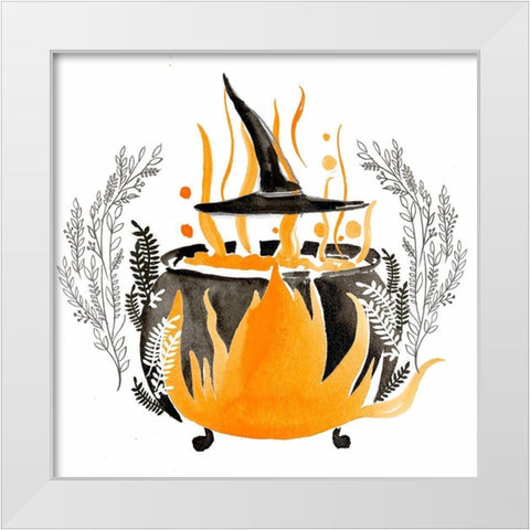 Witchy Mischief Collection C White Modern Wood Framed Art Print by Parker, Jennifer Paxton