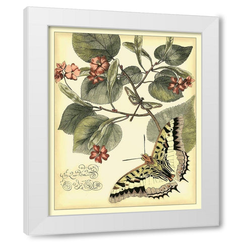 Whimsical Butterflies I White Modern Wood Framed Art Print by Vision Studio