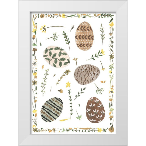 Happy Bunny Day Collection B White Modern Wood Framed Art Print by Wang, Melissa