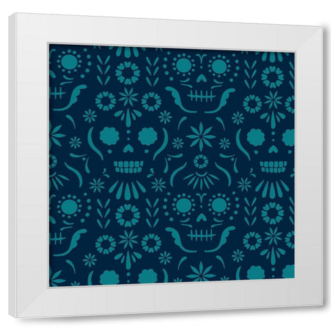 Calaveras Collection G White Modern Wood Framed Art Print by Barnes, Victoria