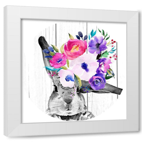 Bright Easter Bouquet Collection C White Modern Wood Framed Art Print by Parker, Jennifer Paxton