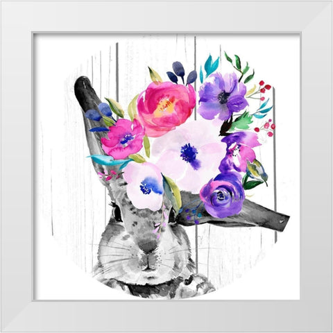Bright Easter Bouquet Collection C White Modern Wood Framed Art Print by Parker, Jennifer Paxton